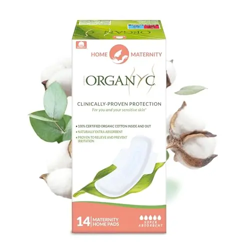 Organyc Home Postpartum Pads for ongoing postpartum use