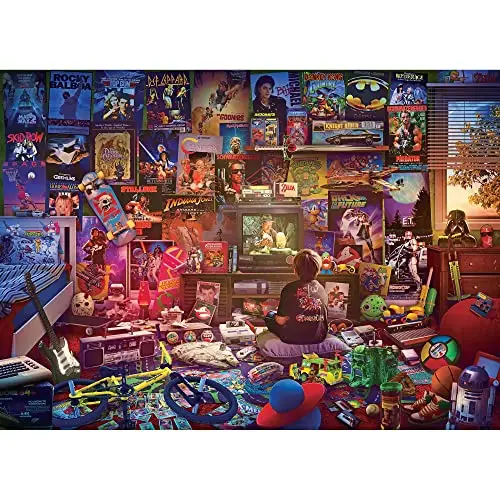 Toynk An Afternoon in The 80s Retro 1000-piece jigsaw puzzle image