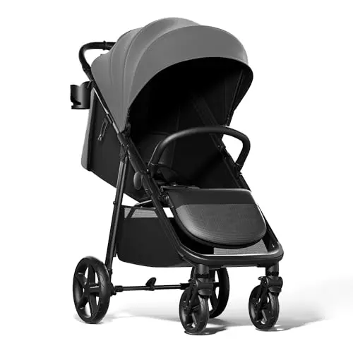 Mompush Nova infant baby stroller with oversized seat and 10-inch wheels