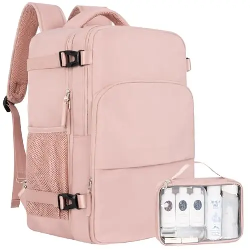 Sinaliy Carry On Travel Backpack with extra bag