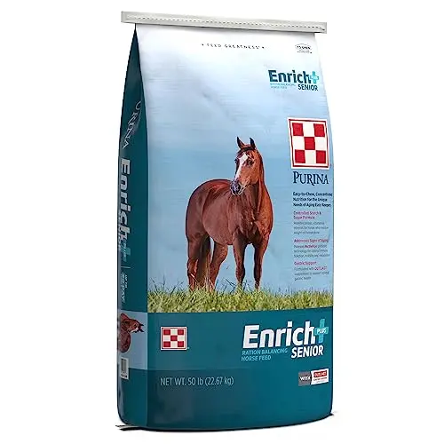 Purina Enrich Plus Senior Ration Balancing Horse Feed 50lb bag