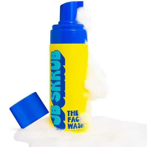 JB SKRUB The Face Wash bottle with minimalist design for boys