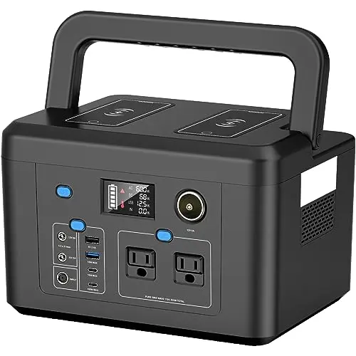Powkey R600 portable power station with digital display