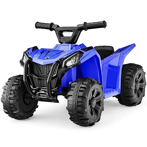 Best Choice Products Blue 6V toddler ride-on quad with push-button accelerator