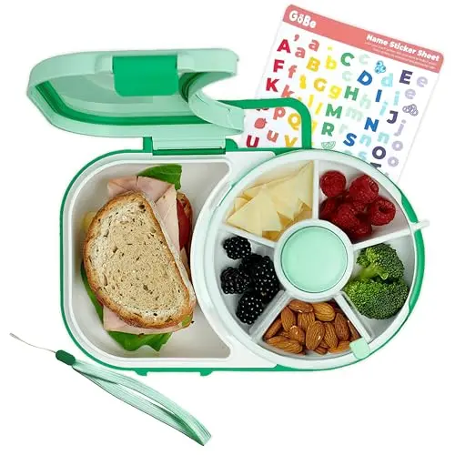 GoBe Kids Lunchbox with Snack Spinner in Mint Green