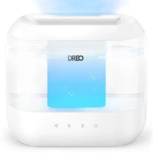 Dreo white oval humidifier with soft night light