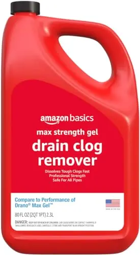 Amazon Basics Max Strength Drain Cleaner Gel bottle
