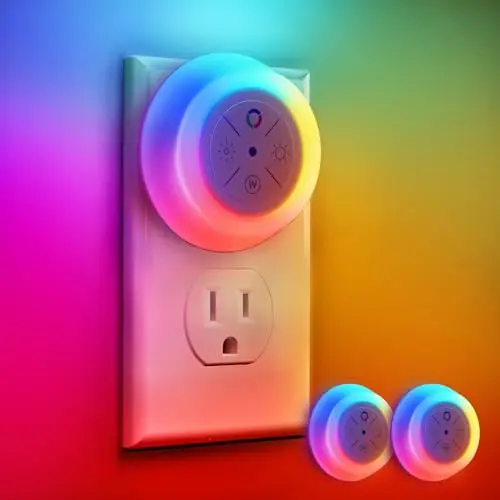 Dawnrise plug-in night light with dusk-to-dawn sensor