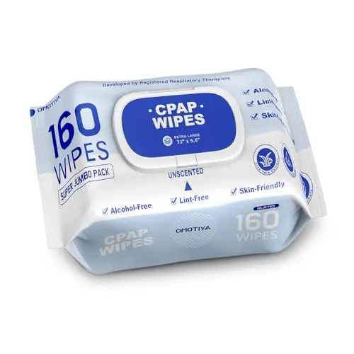 Jumbo pack of OMOTIYA CPAP cleaning wipes