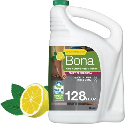 Bona Multi-Surface Floor Cleaner Refill gallon bottle with lemon mint label