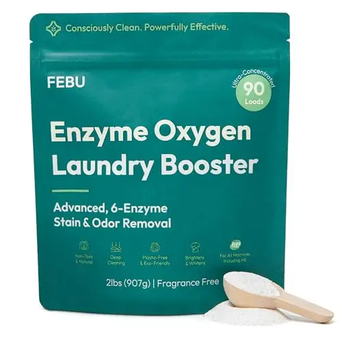 FEBU Enzyme Oxygen Laundry Booster in plastic-free packaging