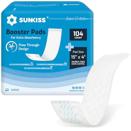 Sunkiss Trustplus Booster Pads package showing pads with adhesive strips