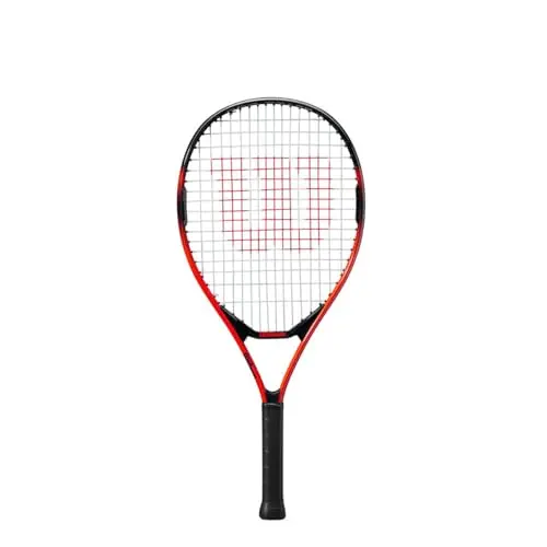 WILSON Pro Staff junior tennis racket in black and red, 23 inches long