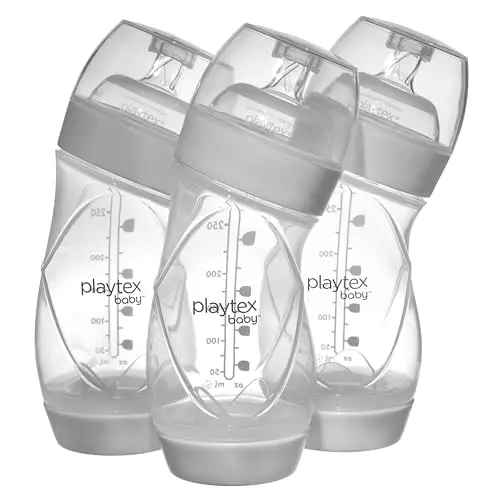 Playtex Baby VentAire Complete Tummy Comfort Baby Bottle, 9 ounce clear bottle
