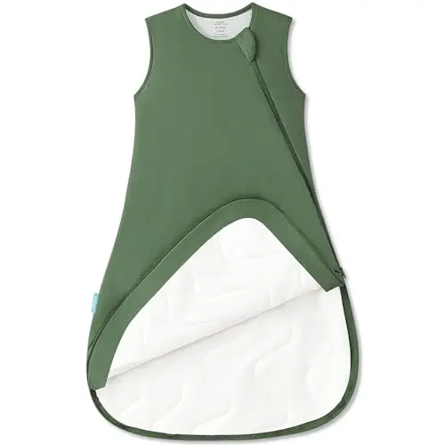 PurComfy Supersoft Sleep Sack 1.0 TOG in Forest color for babies 0-3 months