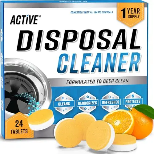 ACTIVE garbage disposal cleaner deodorizer tablets, 24 pack