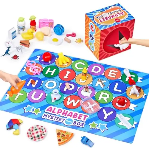JoyCat Mystery Alphabet Box with miniatures and game board