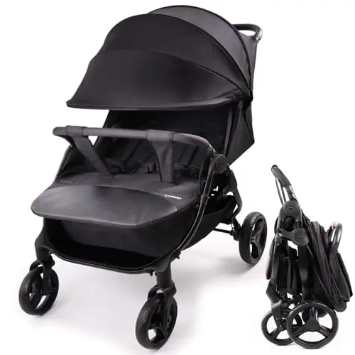 Lvvbaby double stroller in Black color