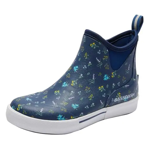 BASSDASH Womens Deck Ankle Rain Boots