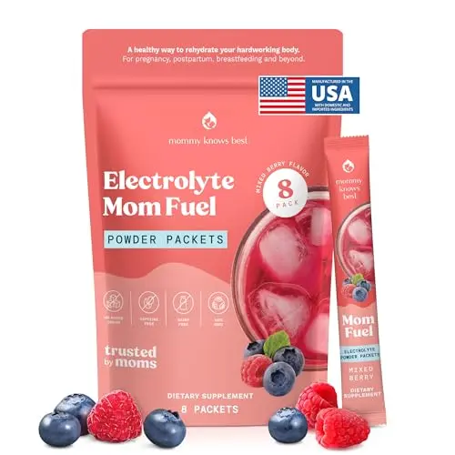 Mommy Knows Best Mom Fuel Mixed Berry electrolyte drink mix packets