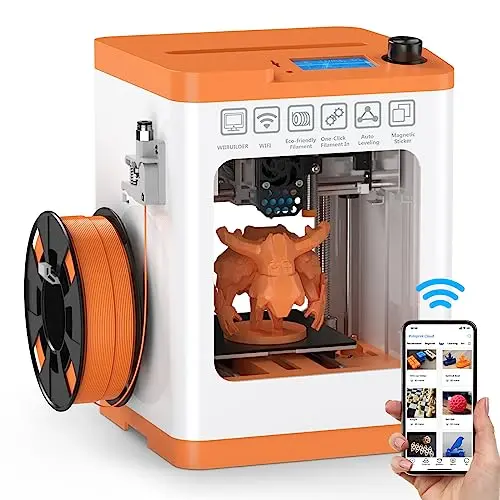 HEPHI3D Tina2S compact mini 3D printer with WiFi connectivity