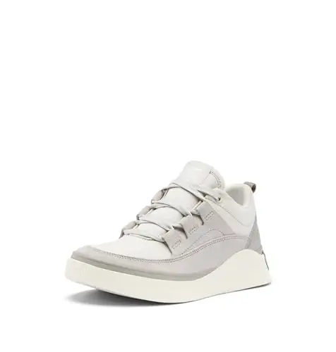 SOREL Out N About Low waterproof sneaker in moonstone and sea salt
