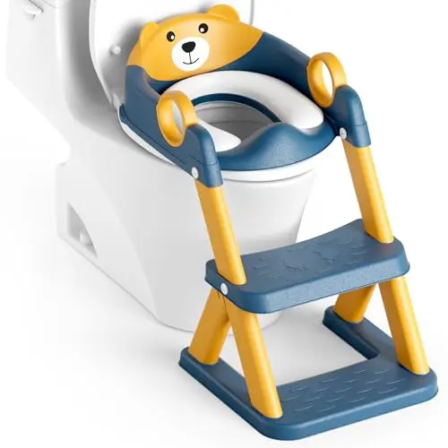 Rabb 1st Potty Training Seat and Step Stool in Blue and Yellow