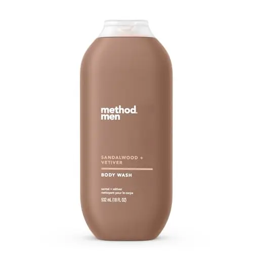 Method Men Sandalwood + Vetiver Body Wash bottle