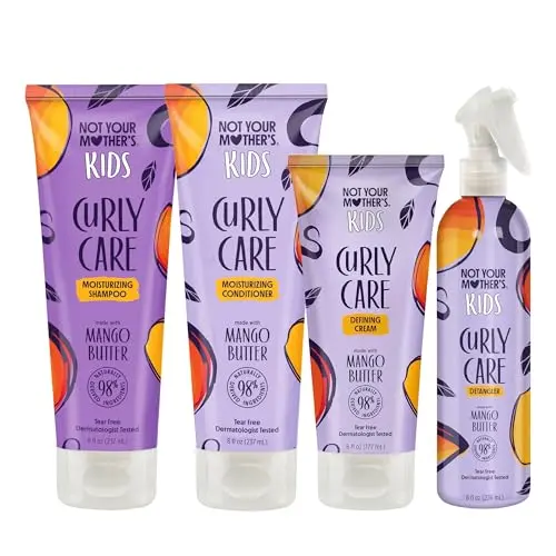 Not Your Mother's Kids Curly Care shampoo, conditioner, cream, and spray 4-pack
