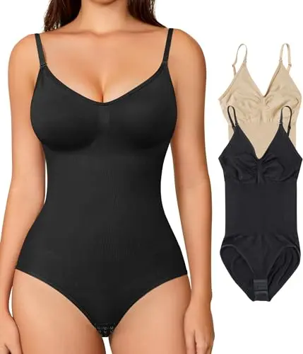 Brabic bodysuit shapewear in black and beige for medium/large sizes