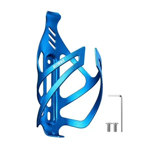 Corki Universal Aluminum water bottle cage in blue