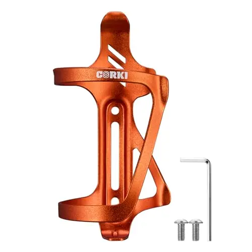 Corki Right Side Load water bottle cage in orange
