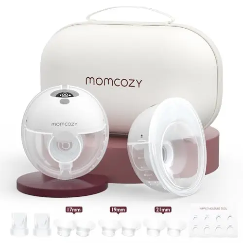 Momcozy M5 Hands-Free Wearable Breast Pump in Quill Gray