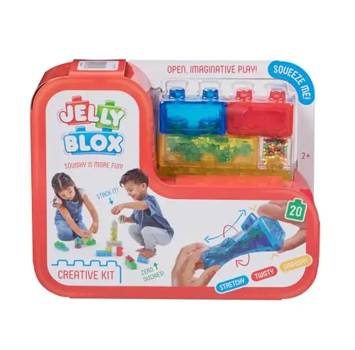 Goliath Jelly Blox Creative Kit of colorful squishy building blocks