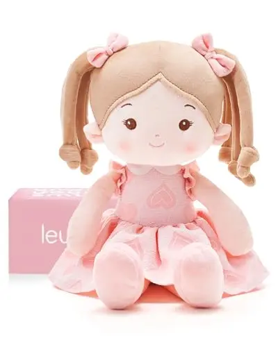 LeyaDoll soft baby rag doll for infants