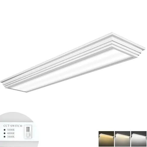 FaithSail 4-foot long white LED wraparound ceiling light fixture