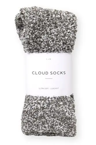 Unboxme Cloud Socks in charcoal heather grey