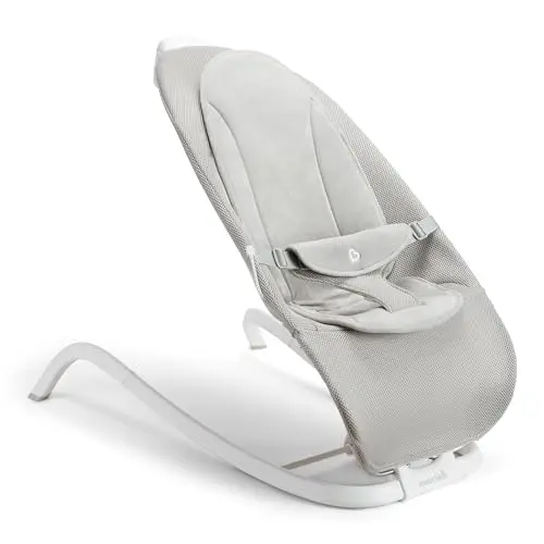 Munchkin Electric Baby Bouncer and Rocker with digital touch display in grey