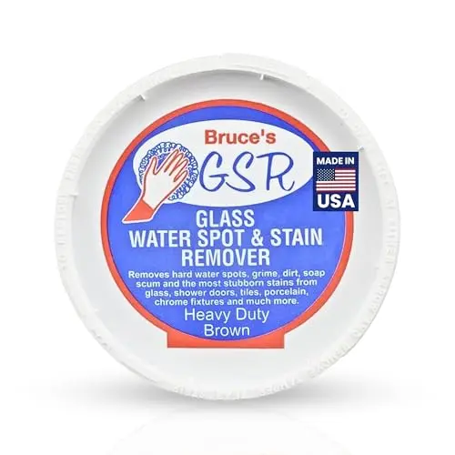 Bruce's GSR Heavy Duty Glass Water Spot Remover container