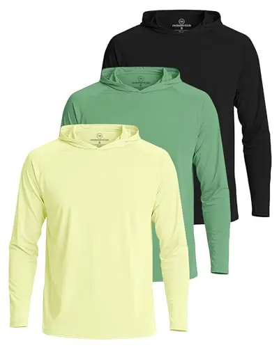 Real Essentials men's long sleeve rash guard hoodie for sun protection