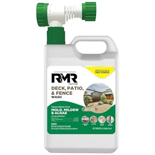 RMR Deck, Patio, and Fence Wash commercial-grade outdoor stain remover 64 oz bottle