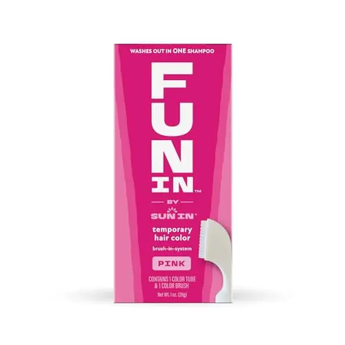 Fun In temporary hair color cream tube with built-in brush applicator