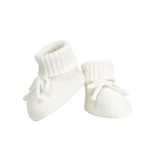 Hadetoto soft cotton knit baby booties for newborns