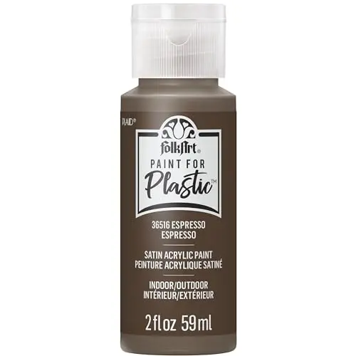 FolkArt Acrylic Paint for Plastic in Espresso color