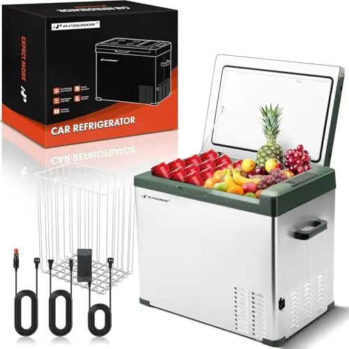 A-Premium 47 quart portable car cooler with ABS777 cover