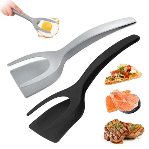 KJG Egg Flipper Spatula in black and gray