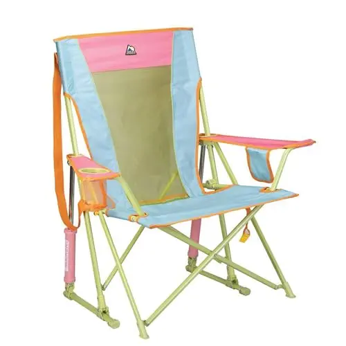 GCI Outdoor Comfort Pro Rocker camping chair in sweet tea color