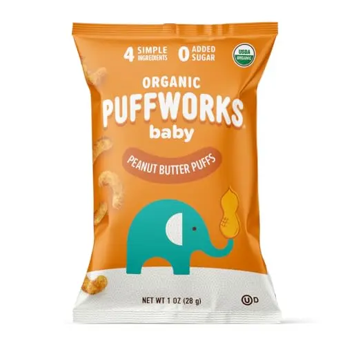 Puffworks Organic Peanut Butter Puffs bags