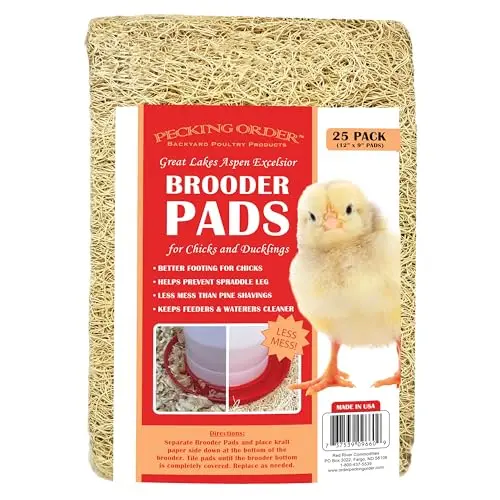 Pecking Order aspen excelsior brooder pads for baby chicks