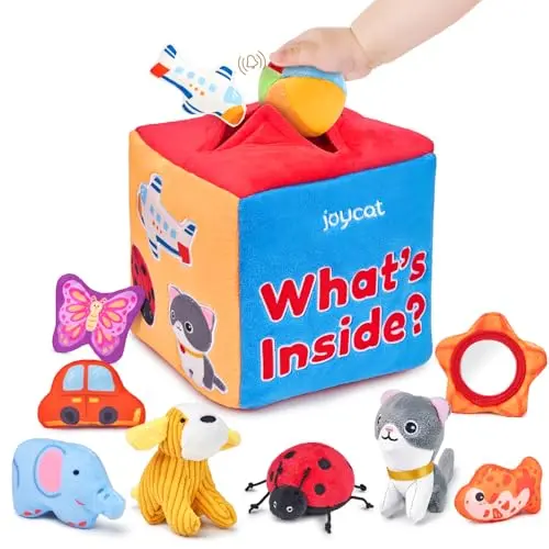 JoyCat mystery soft box with sensory objects for babies